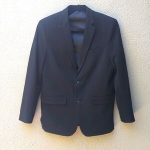 Chaps Boys Black Blazer Suit Jacket  Long Sleeves 2 Button 18